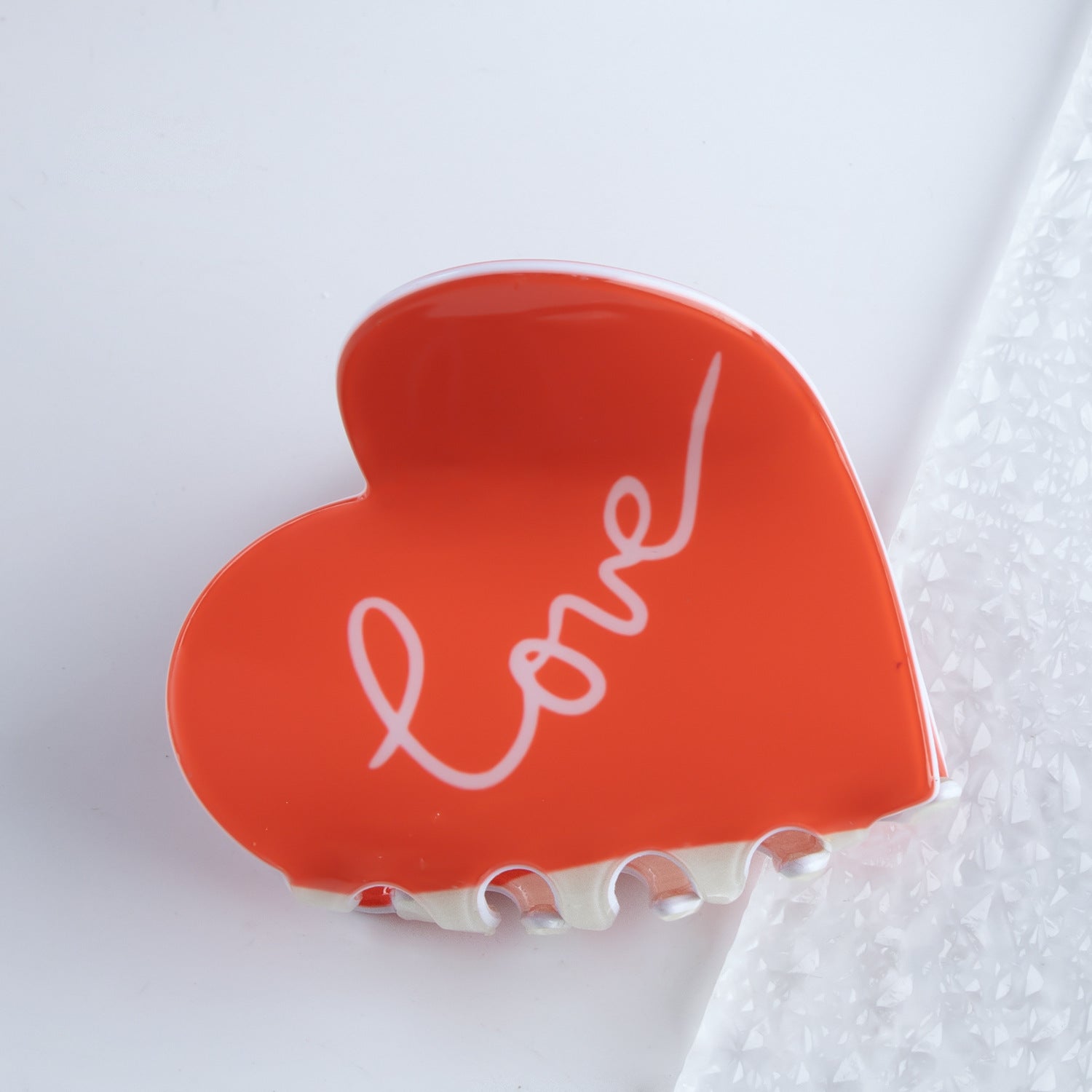 Wholesale PVC 6cm Valentine's Day Love Hair Clip